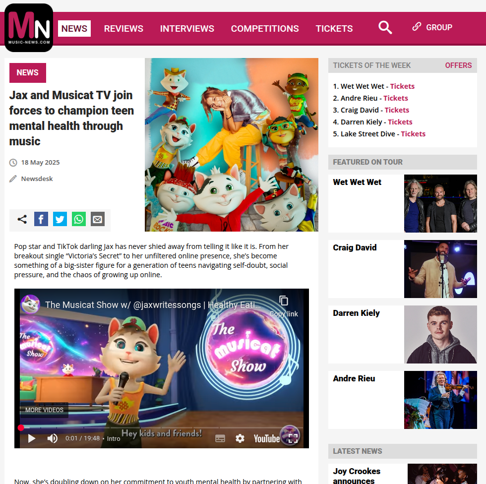 Musicat Find your Beat contest mentioned on Music-News